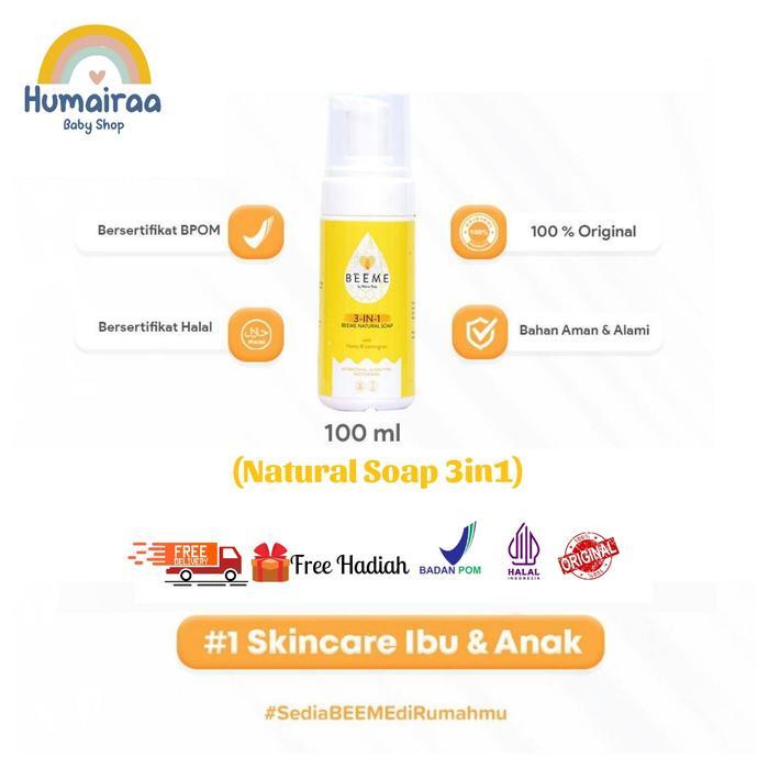 n2qm- Beeme Natural Soap 3 In 1 Skincare Ibu & Anak