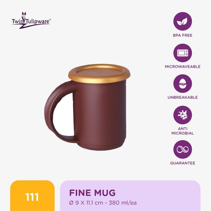 rsob- Twin Tulipware Fiine Mug - Gelas