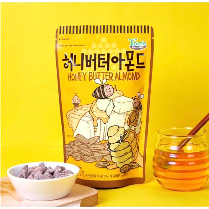 HBAF HONEY BUTTER ALMOND KACANG ALMOND LAPIS MADU PRODUCT OF KOREA