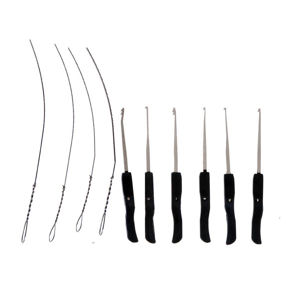 4 in 1 Lock Pick Set Broken Key Remove Auto Locksmith Tools Key Extractor Lock Picks Hand Tools,we a