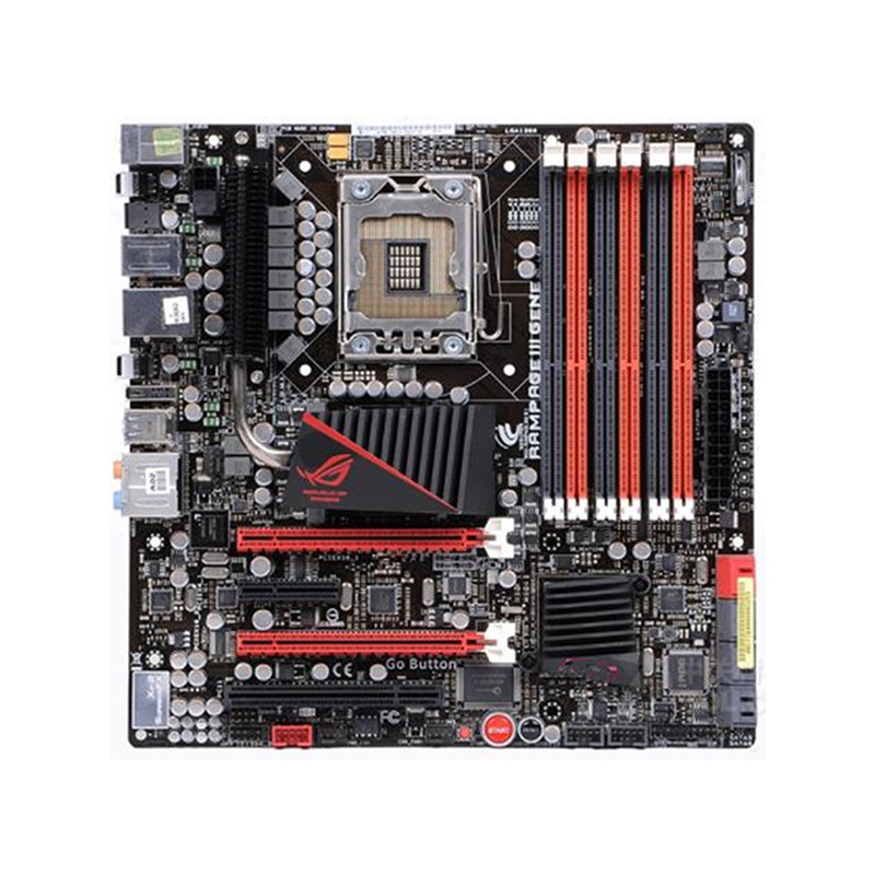 Intel X58 Rampage III GENE motherboard Used original LGA1366 LGA 1366 DDR3 24GB USB2.0 SATA2 Desktop