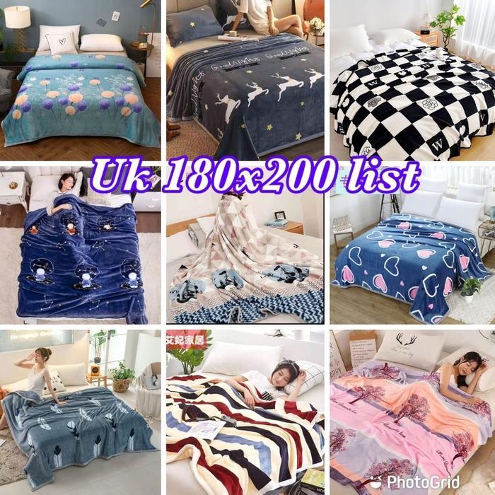 Selimut Bulu / Selimut 180X200 / Selimut Tebal / Selimut Jumbo