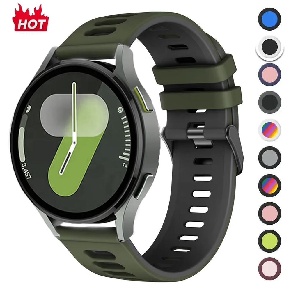 Silicone Bracelet For Samsung Galaxy Watch 6 Classic 47Mm 43Mm/4 Classic 46Mm 42Mm Strap Galaxy 7 6