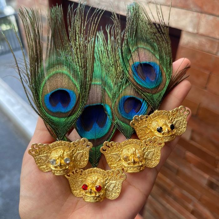 TERLARIS Barong Merak (bulu krishna) san baju/ udeng READY STOCK