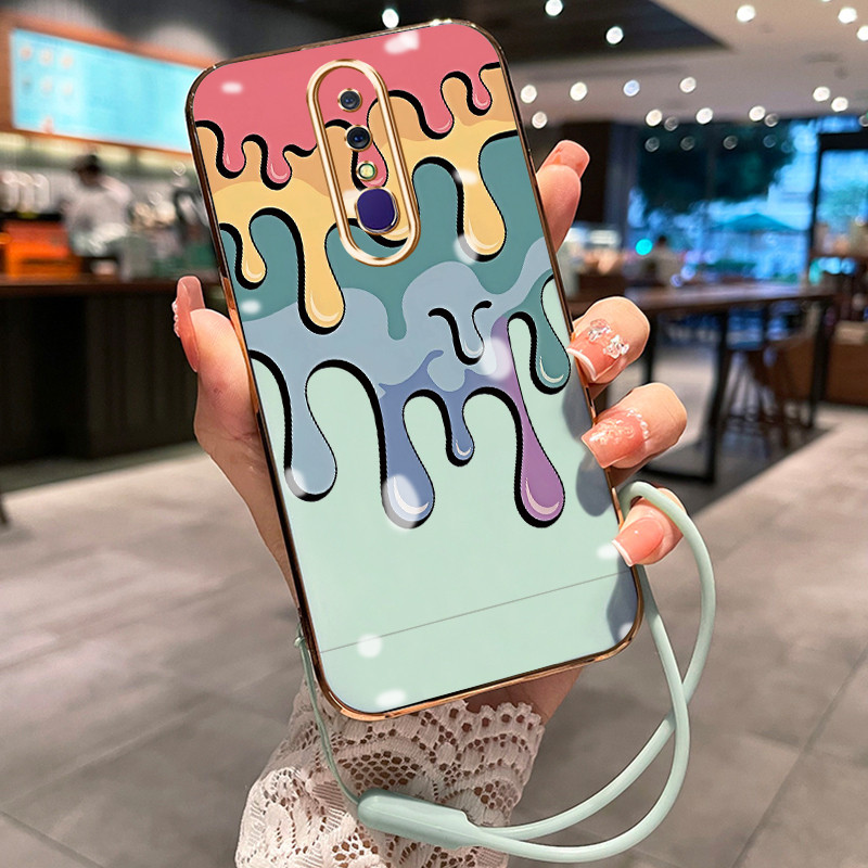Casing Hp Untuk OPPO F11 F11 Pro A9 2019 A9x F9 F9 Pro A7x Realme 2 Pro U1 Case Casing HP pola krim 