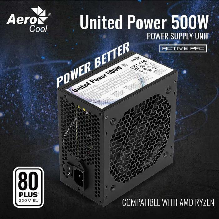 AEROCOOL PSU United Power 500 Watt 80+