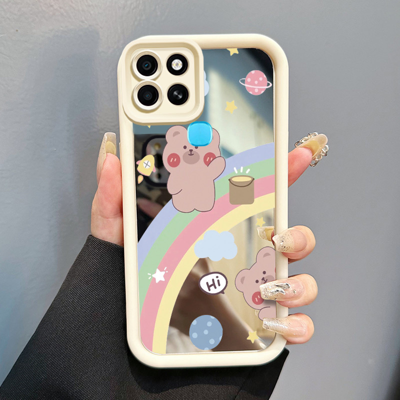 Casing Hp Infinix Smart 6 Infinix Smart 6 Plus Case HP Casing pola Kartun Pelangi Kartun Kasing cerm