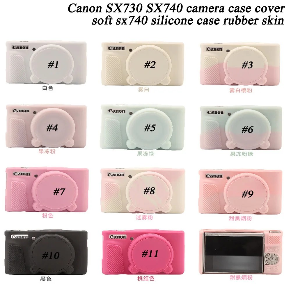 Sx740 Silicone Case Ca Bag Skin For Canon Power Sx730 Sx740 Sx740Hs Rubber Ca Case Cover Skin