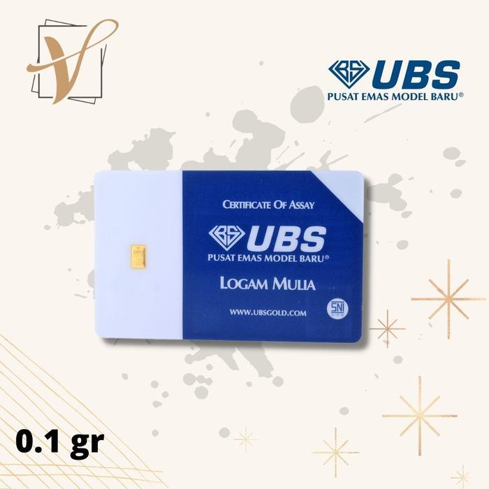 Logam Mulia Ubs Terbaru 0.1 Gram