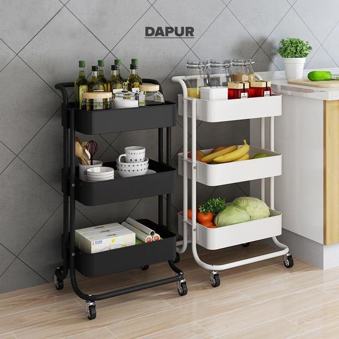 Ikea Home - Halu Rak Troli 4 Tingkat Rak Kamar Mandi Rak Kamar Tidur Salon Hrk521