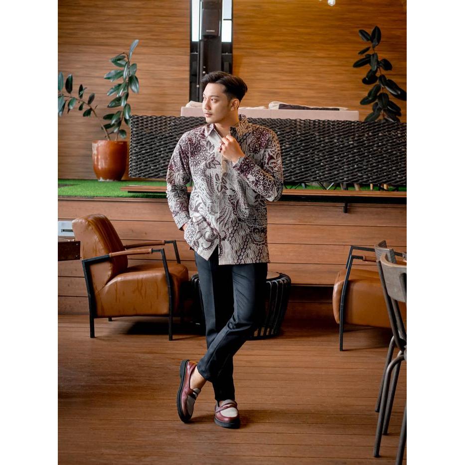 nb4m- Hardi Batik - Wirawan Kemeja Batik Pria Lengan Panjang