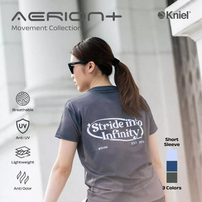 Jersey KNIEL Aerion Women Short Slevee Series - Running Jersey Olahraga Kniel