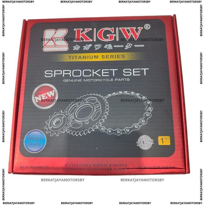 GEAR SET GIR SET CHAIN KIT GEAR PAKET KAGAWA YAMAHA JUPITER Z ORIGINAL