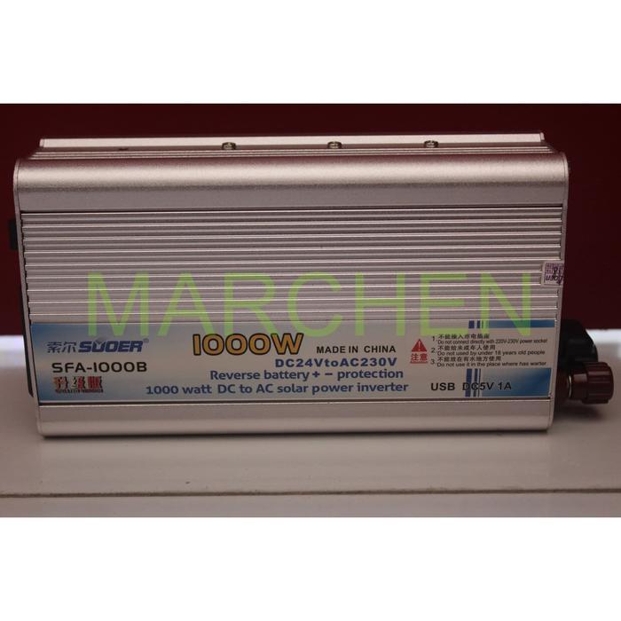 Inverter Modified Sine Wave Sinus Modifikasi 24V 1000W 1000 Watt Suoer