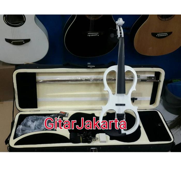 Biola Elektrik Putih Merk Cowboy Komplit Murah Jakarta Garansi