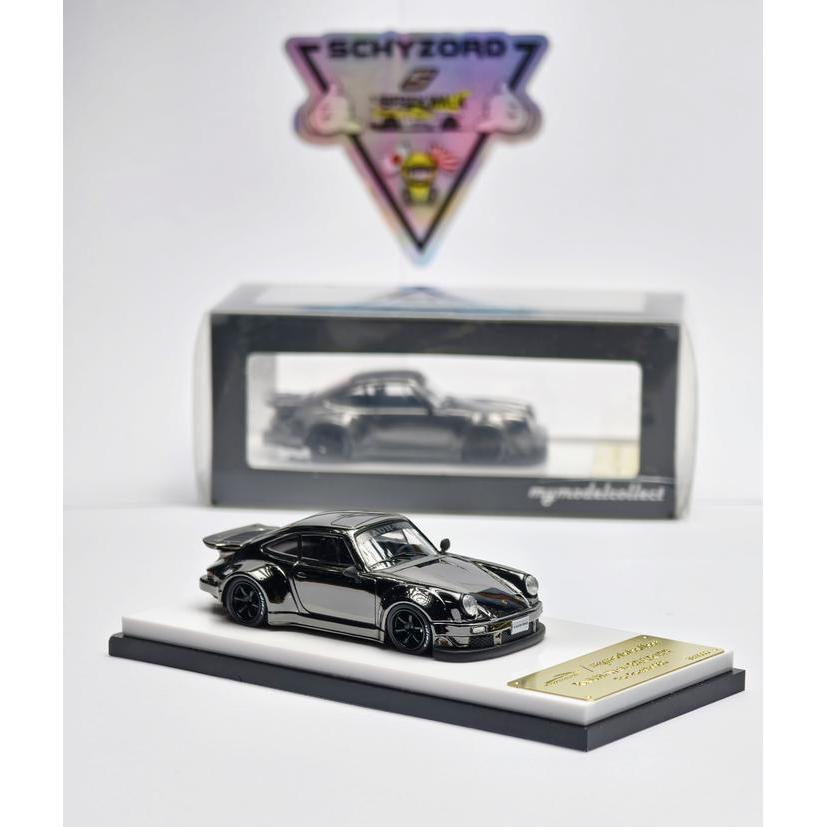 ModelCollect Porsche RWB 930 Ducktail Limited Edition Classic Sports Electroplate Gun Metal Model