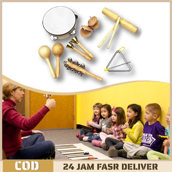 7pcs/Set Alat Music Drum Dramben Mainan Anak Mainan Alat Musik Anak Mainan Anak Alat Musik Pukul