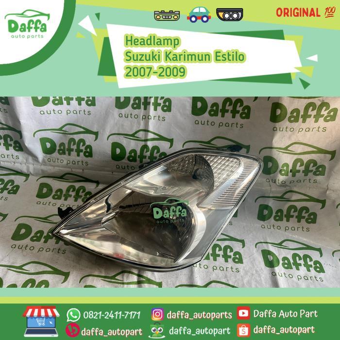 Headlamp Headlight Head Lamp Light Lampu Depan Utama Besar Mobil Suzuki Karimun Estilo 2007 2008