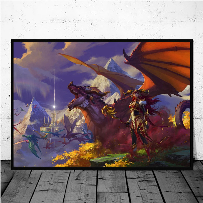 Classic Game World of Warcraft Poster Game Character Hero Canvas Painting HD Print Modern Wall Art f