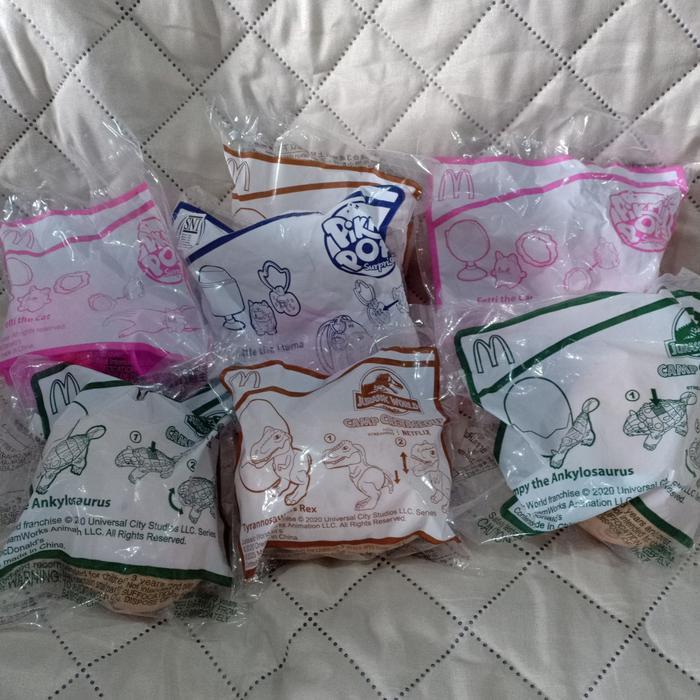 Jurassic World Camp Cretaceous Pikmi Pops Surprise Happy Meal Pop Mcd Ready Stock