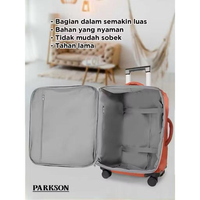 PARKSON 2418 Koper 20 Inch Kabin Bahan Kain Nilon KanvasRingan