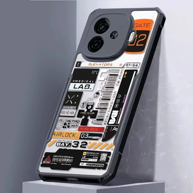 CASE CLEAR MOTIF FUSION SHOCKPROOF FOR OPPO A5 5G/4G 2025 A5 PRO 5G A52/A92 A53 /A33 A54 4G A55 4G A