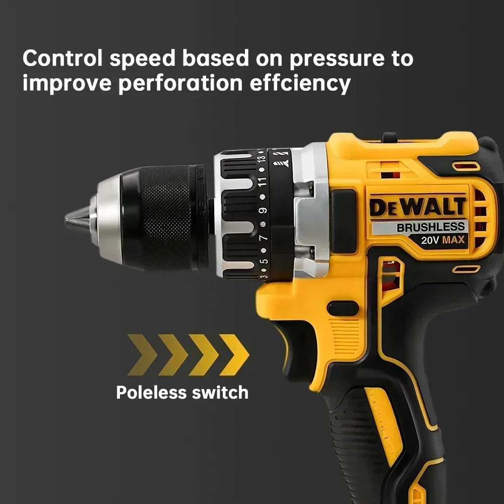 Dewalt DCD796 Cordless Brushless Impact Drill Brushless Drill Multifunctional Rechargeable Portable
