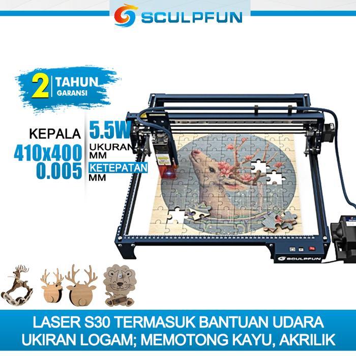 SCULPFUN laser engraver S30 serise mesin laser cutting Mesin Ukiran laser kayu