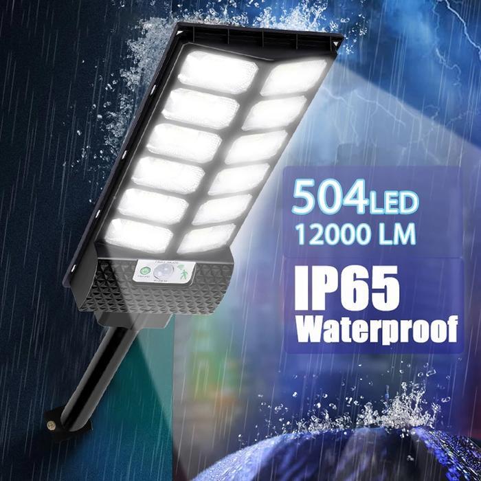 Benih Lampu Tenaga Surya Remote Control Lampu Jalan Tenaga Surya Lampu Luar Ruangan LED 24 jam