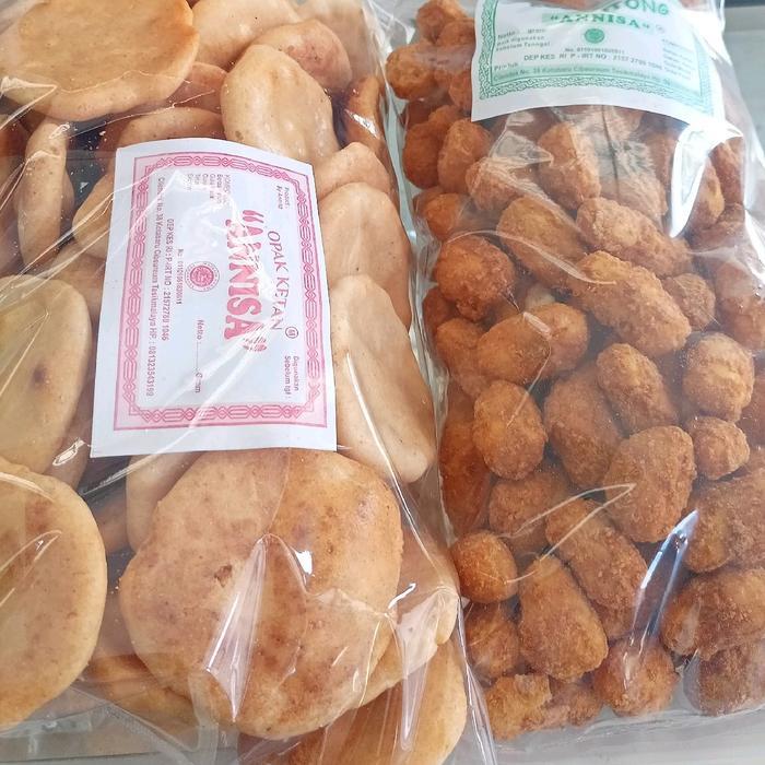 gzh3- Bundling Hemat - 250Gr Opak Ketan Original+ 250Gr Kolontong Manis Annisa