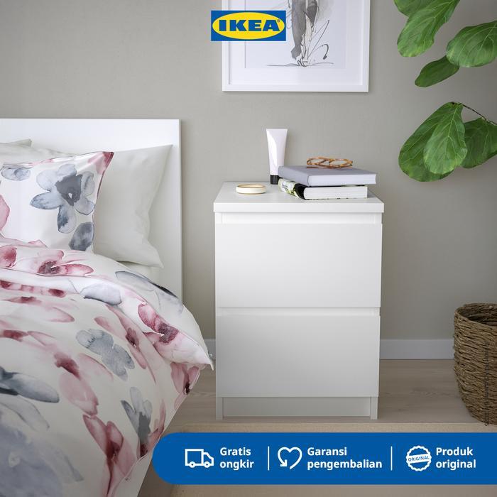 IKEA MALM Lemari Laci 2 Susun Minimalis Putih 40x55 cm Furniture