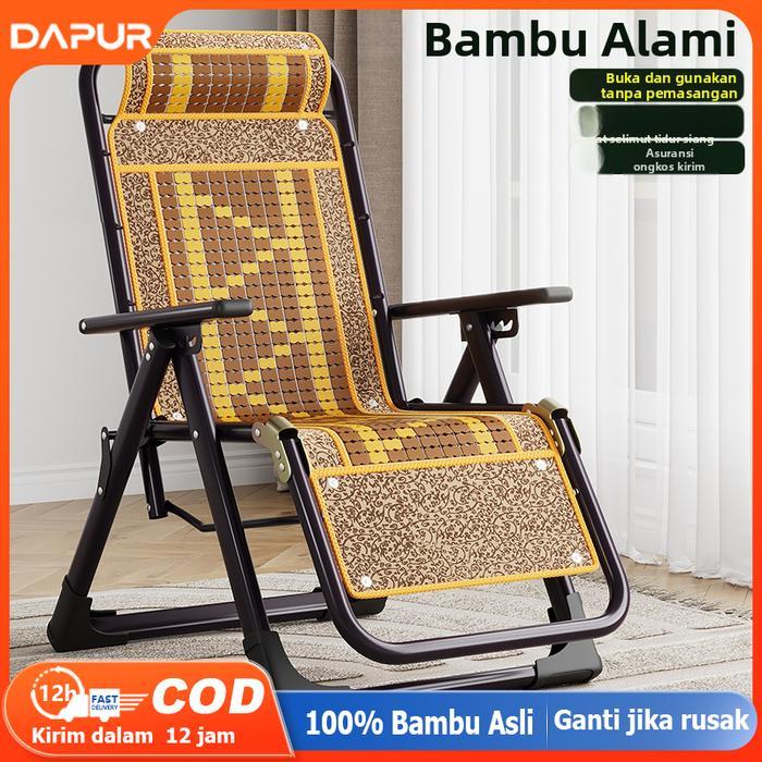 [Dh]Kayu Kursi Kayu Tempat Tidur Kursi Dapat Dilipat Kursi Rumah Santai Malas Istirahat Kursi