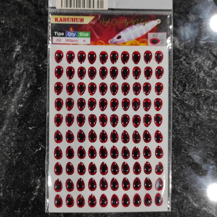 wkgw- Karuhun Mata Ikan 3D Mata Metal Jig Size 4