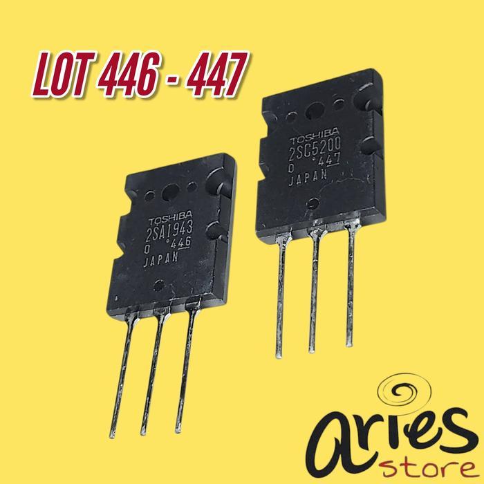 TRANSISTOR TOSHIBA ORIGINAL 2SA1943 / 2SC5200 A1943 C5200 JAPAN