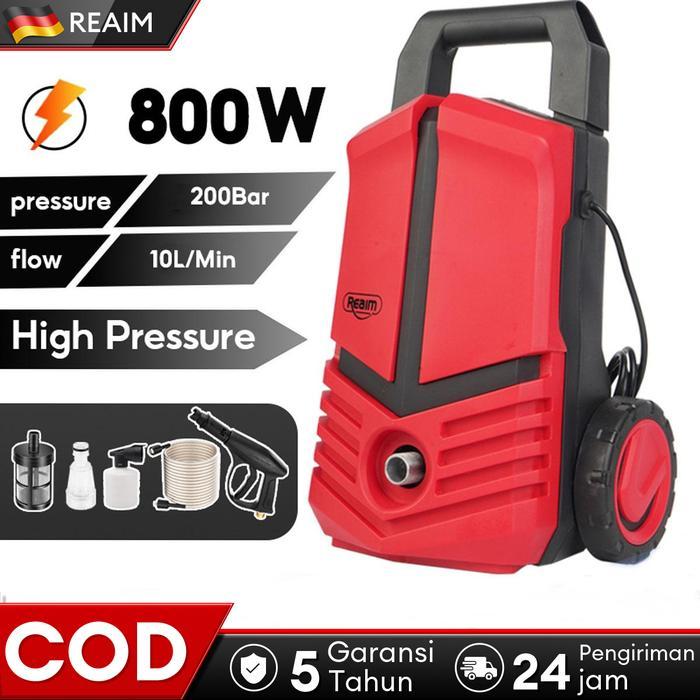 Reaim Mesin Cuci Steam Mobil dan Motor / Mesin Cuci Mobil Rumah Tangga 220 v / Alat steam cuci motor