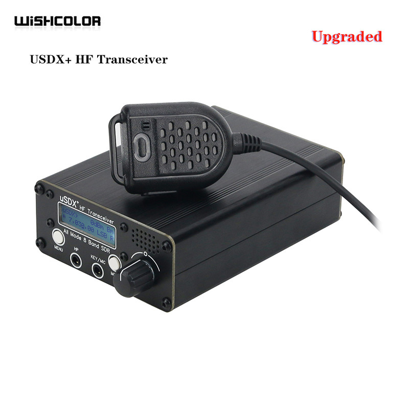 Wishcolor New USDX+ HF Transceiver Shortwave QRP SSB/CW Transceiver 3W-5W All Mode 8 Band Upgraded V
