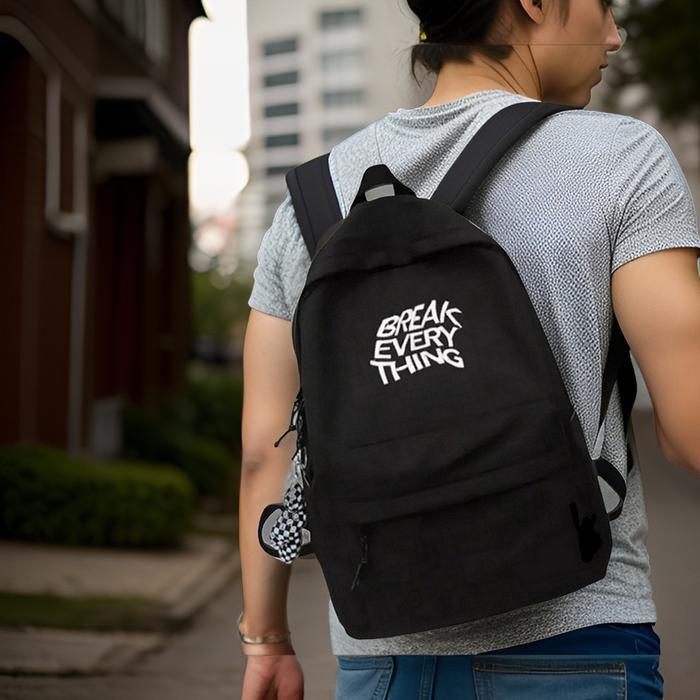 KOMPLIT Tas Ransel Punggung Cowok Cewek Distro Sekolah Sd SMP SMK Terbaru Murah Backpack Kanvas