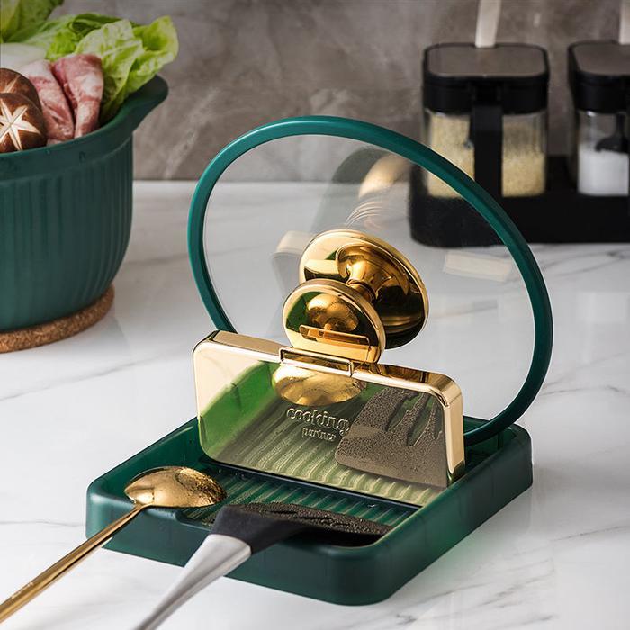 81tq- Pinmoo Pot Lit Holder Organizer Rak Penyimpanan Tutup Panci - Aab031