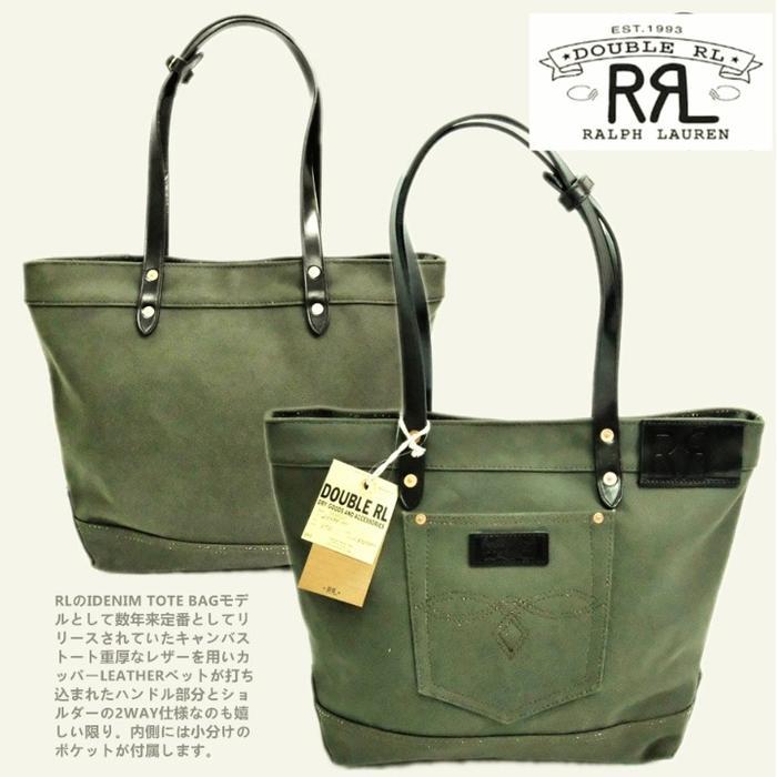 Promo Murah Ralph Lauren Natural leather trim tote bag Canvas Totebag