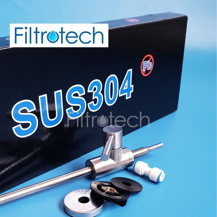 OngkirFree- Faucet Filter Ro Kran Angsa Stainless Sus 304 Premium Kran Ro