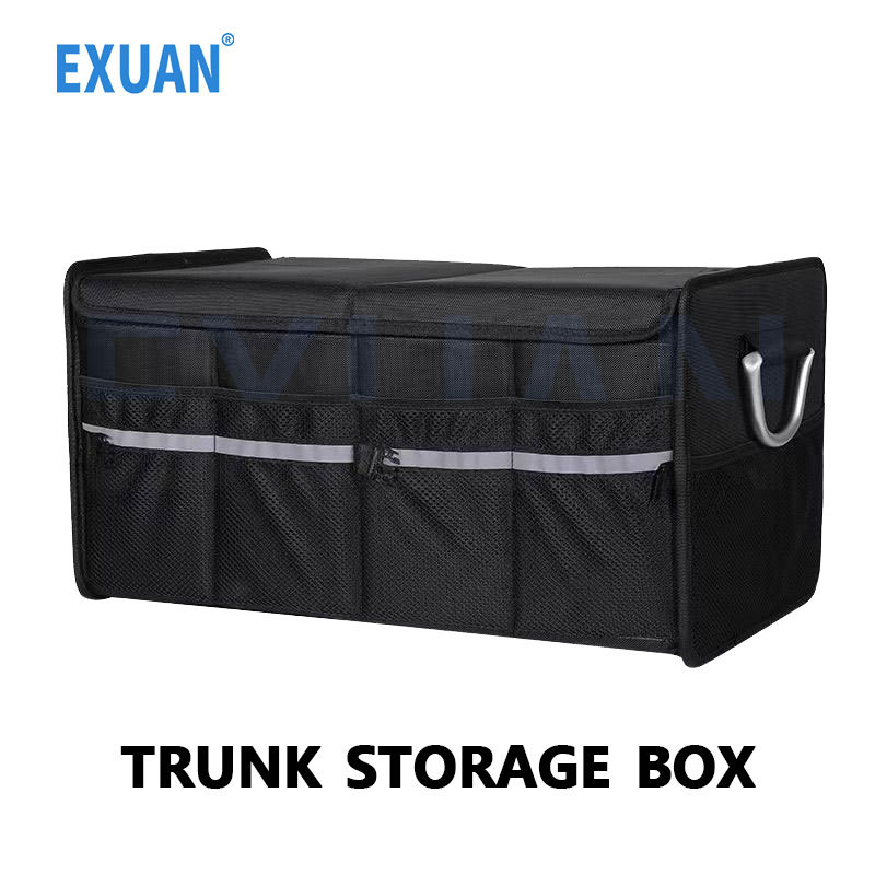 65L Car Trunk Storage Box Folding Multifunctional Storage Box Foldable Car Storage Box Car Interior