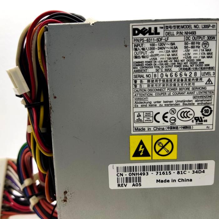 PSU L305P-01 POWER SUPPLY DELL OPTIPLEX 740 745 755 SMT 305W NH493