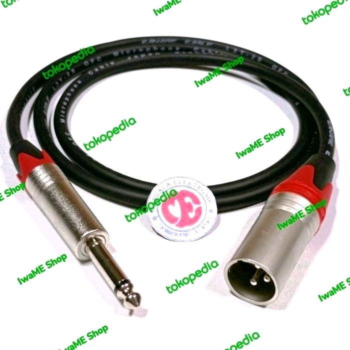 kabel jack xlr male to jack akai mono 6.5mm 15meter