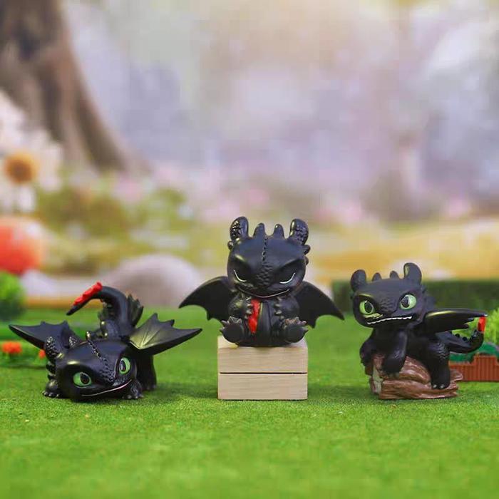 [MO HE LE] BLIND BOX TOY FIGURE RESIN TOOTHLESS LITTLE DRAGON SERIES