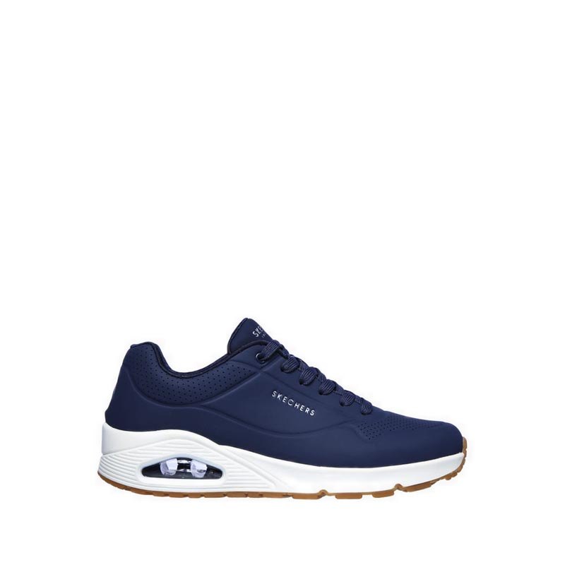 SEPATU FITNES PRIA SKECHERS STREET UNO NAVY ( SKE52458NVY ) 100% ORIGINAL RESMI