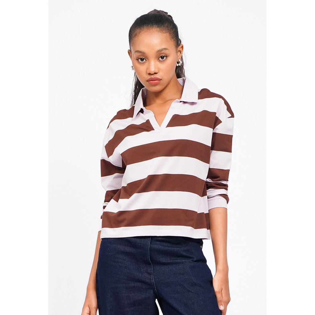 COLORBOX Stripes Rugby Shirt Multicolor