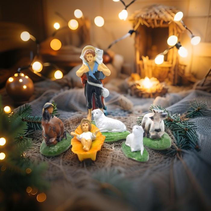 Set Patung Natal 10 Cm / Dekorasi Patung Natal / Patung Gembala Natal