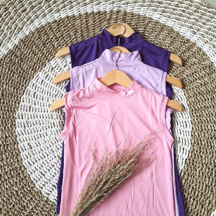 Manset Inner Yukensi tanpa lengan Spandek Tank top Wanita Hitam