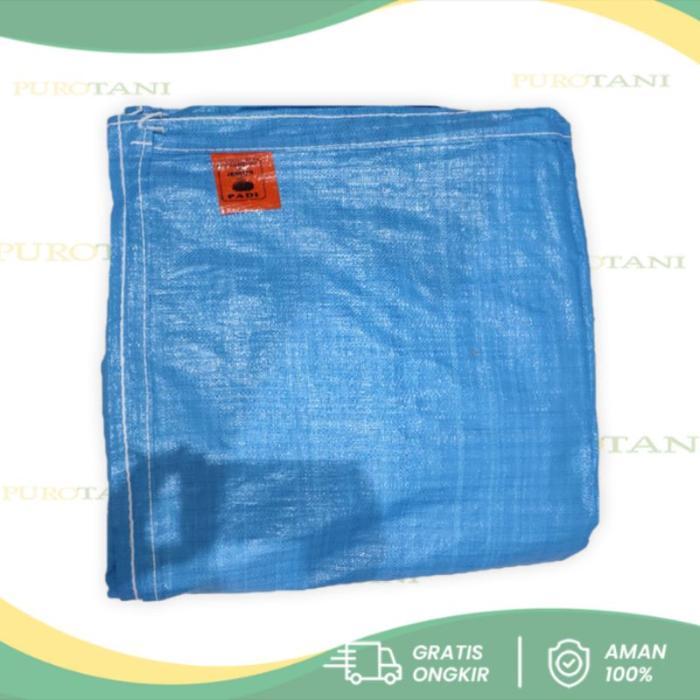 Puro Layar Gelaran Padi Serbaguna Layar Biru Terpal Jemur padi telasar hamparan serbaguna jemur