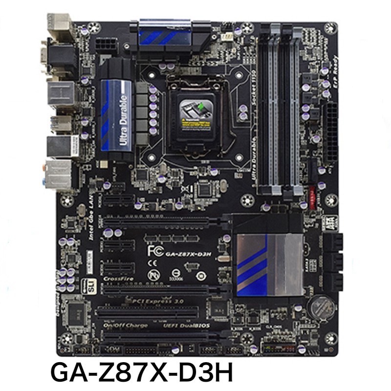 For Gigabyte GA-Z87X-D3H Desktop Motherboard Z87X LGA 1150 DDR3 ATX Mainboard 100% Tested OK Fully W